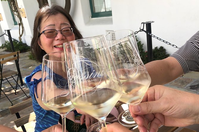 The ORIGINAL Downtown Santa Barbara Walking Food & Drink Tour - El Paseo starts the afternoon with wine