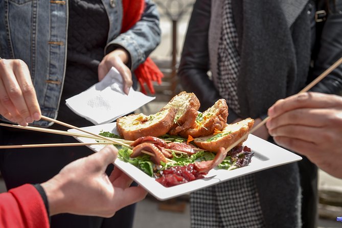 Toronto's International Food Tour - Kensington Market - Stop four: aburi salmon pocket sushi