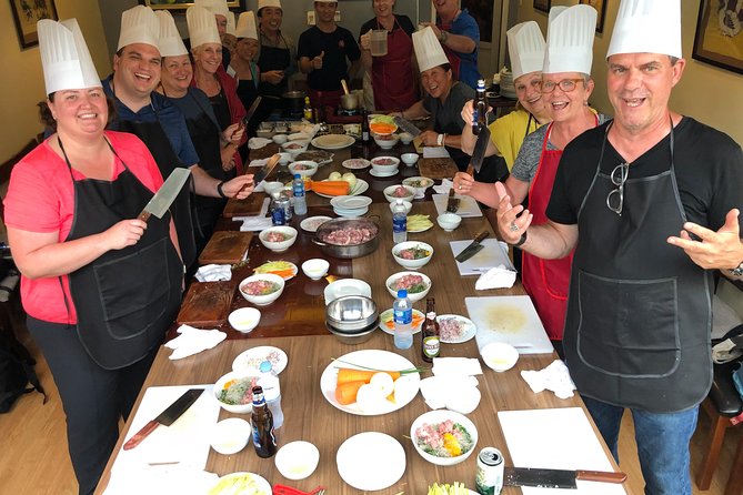 Vietnamese Food Cooking Class in Hanoi with Market Experience - Timing, meeting point, and cancellation details